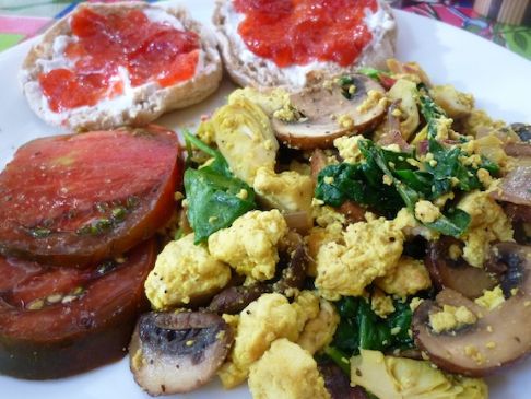 Tofu Scramble with Spinach