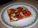 Zucchini and tomato tart