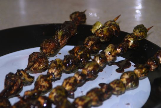 Farmer's Market: Grilled Brussel Sprout Skewers