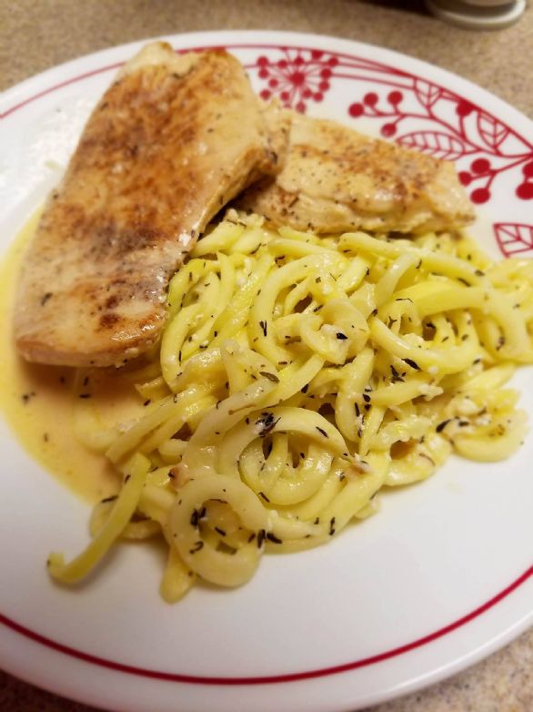 Lemon Chicken with Zoodles