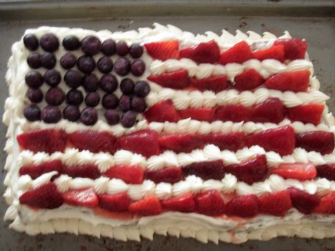 Low Carb Patriotic Cake