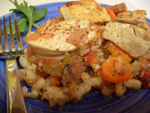 Heart Warming Chicken and White Bean Casserole