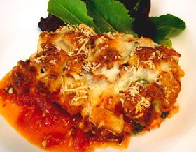 Easy baked Chicken Parmesan