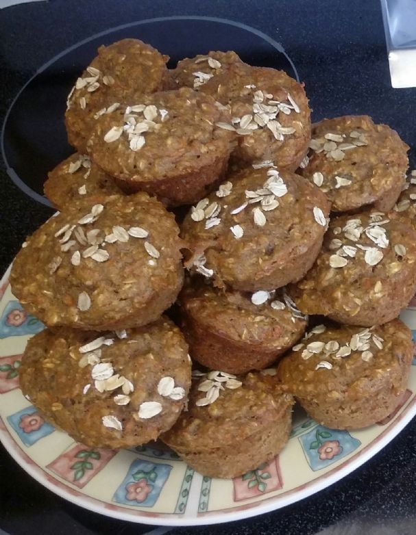 Blueberry Banana Oatmeal Muffins