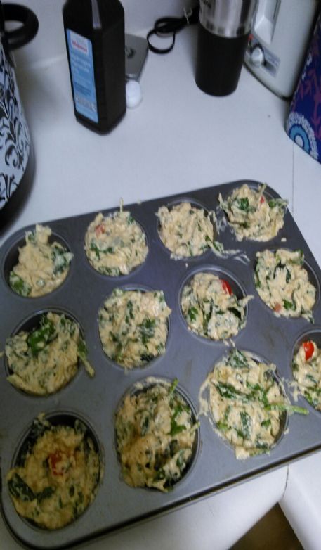 Spinach garlic bread