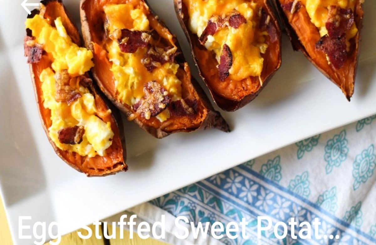 Egg-Stuffed Sweet Potatoes