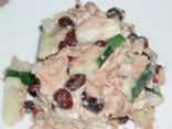 Creamy Cucumber Black Bean and Tuna Salad