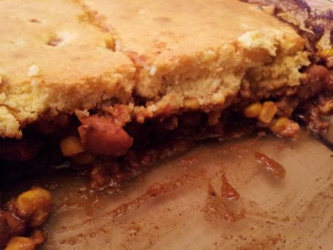 Mexican Hamburger Cornbread Bake