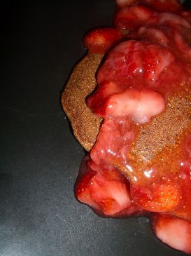 Oatmeal Pancakes with Strawberry Sauce