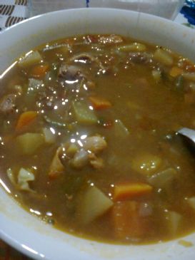 Black Lentil and Vegetable Soup
