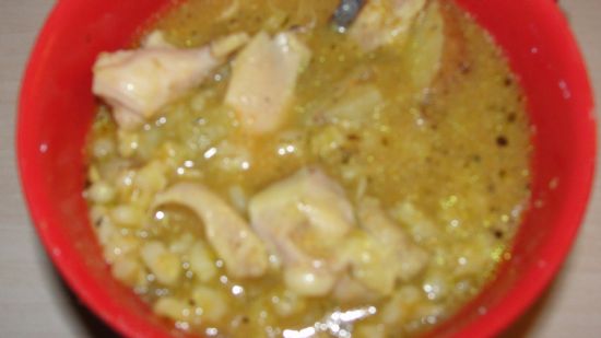 Crockpot Chicken and barley soup