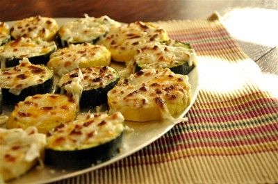 Broiled Zucchini with cheese