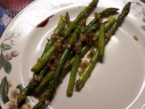 Seasoned Asparagus and Onions
