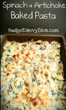 Spinach Artichoke Pasta Bake