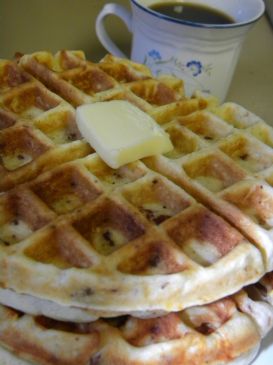 Bacon Cheddar Waffles