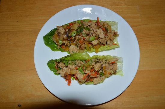 Thai Basil Chicken Lettuce Wraps