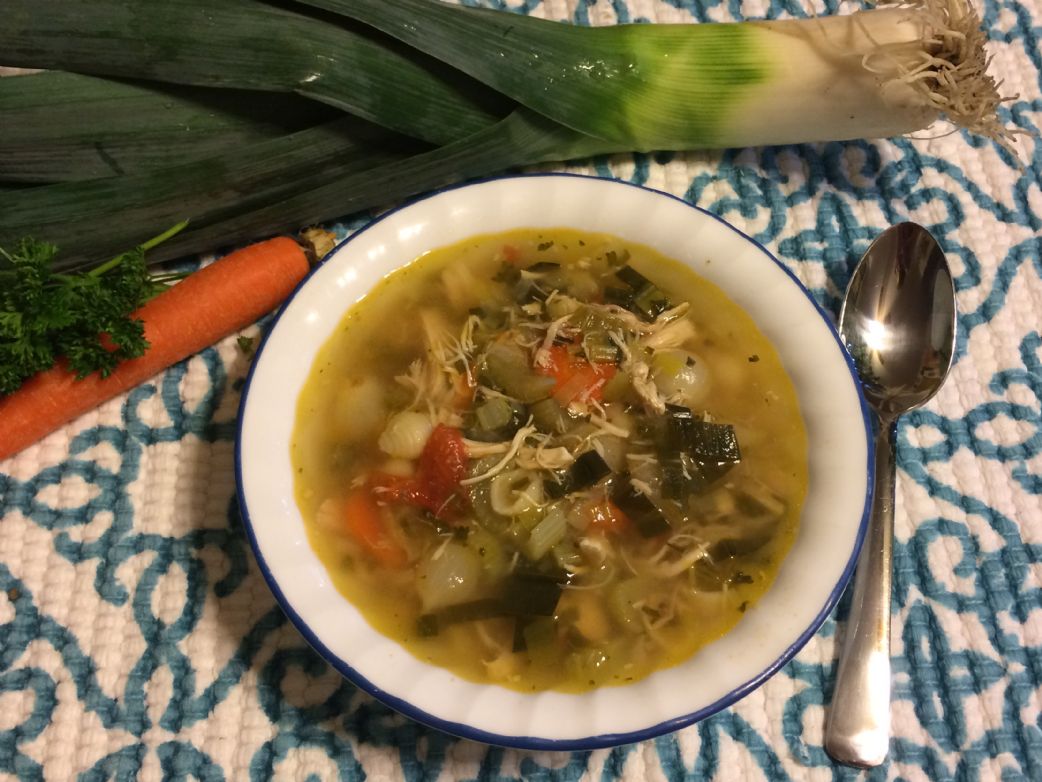 Tina's Chicken Vegetable Soup with Mini Shell Pasta