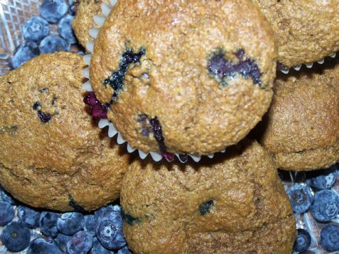Blueberry Bran Wheat Muffins