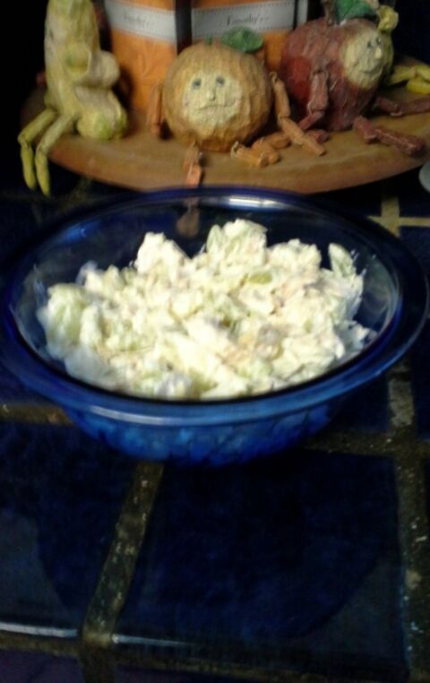 Chicken salad w/ green grapes and almonds