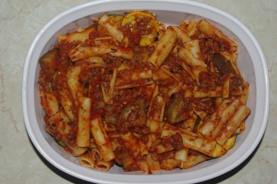 Eggplant Zucchini Bolognese