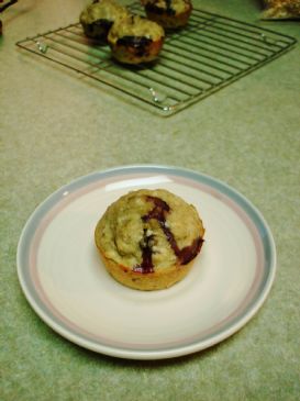 Kayla's Coconut Banana Blueberry Muffins