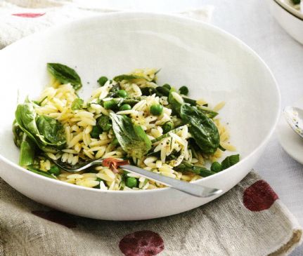 Orzo, Asparagus and Pea Salad