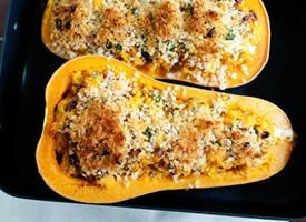 Twice Baked Bacon and Butternut Squash
