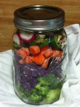 Karen's Krunchy Salad in a Jar