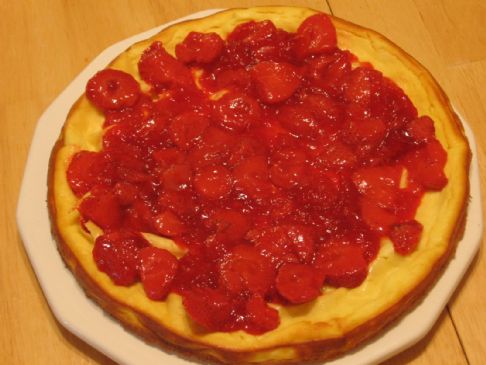 Strawberry Ricotta cheese cake (losingjess)