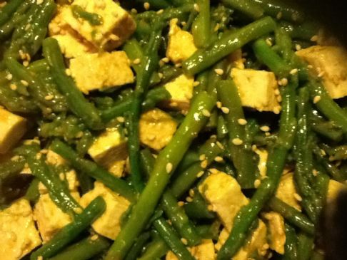 Sesame Tofu and Asparagus Salad
