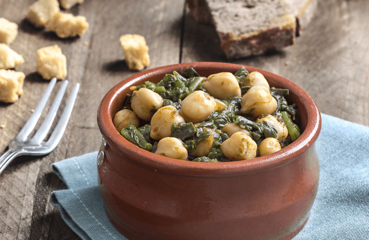 Chickpeas and Spinach