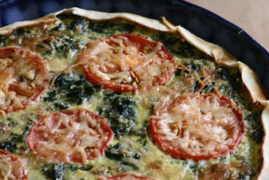 Easy Spinach Feta Quiche