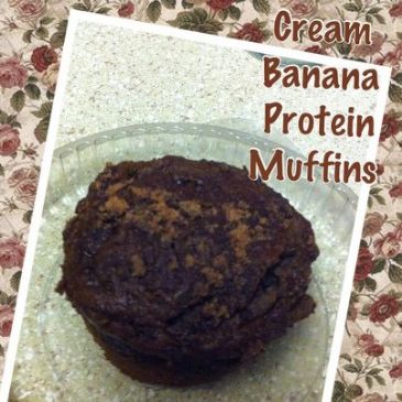 Crunch Cookies and Cream Banana Protein Muffins (cal 210.6/Potassium 264.4 mg, /Protein7.2 g)