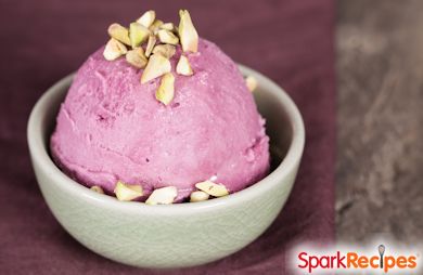 Low-Calorie Homemade Fruit Ice Cream--no ice cream maker required