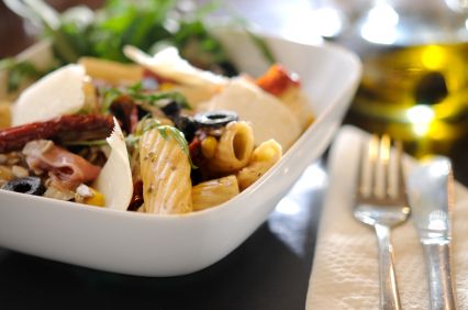 Tapenade and Spinach Pasta