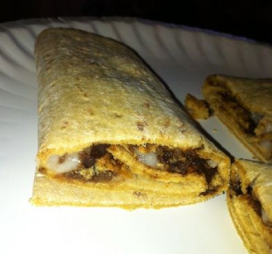 Flatout S'mores Wrap (vegetarian dessert for two)