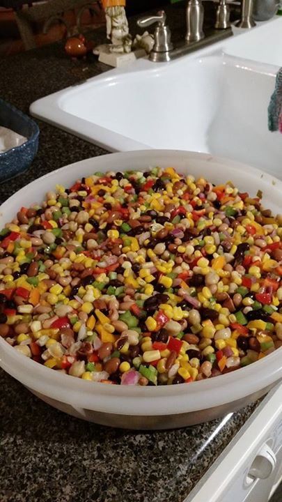 Chilled Mixed Bean and Corn Relish