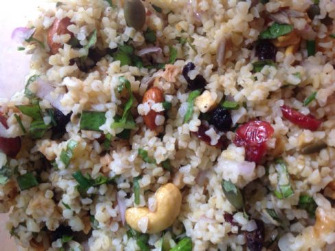 Curried Cashew Bulgur Salad