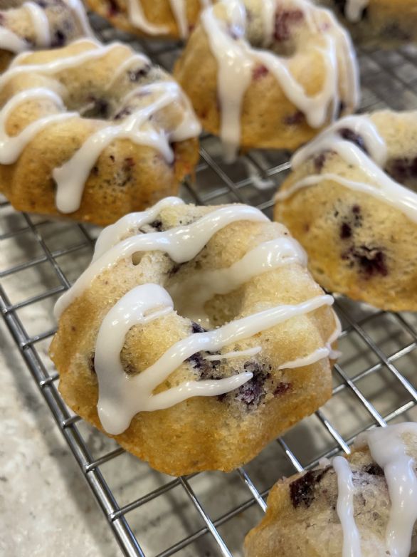 Lemon Blueberry Raspberry Single Serving Cakes by Tamera