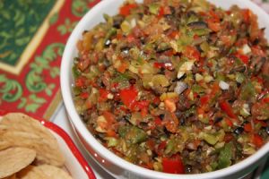 Tomato and Green Olive Salsa