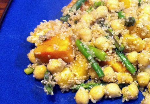 Orange Ginger Quinoa with Chick Peas