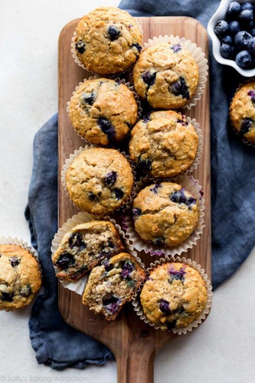 Blueberries muffins (with oats)