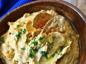 Roasted sweet potato and white bean dip