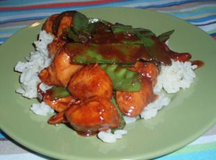 Meat balls in stewed tomatoes and pomegranate salsa