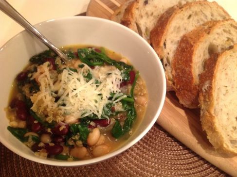 Beans, Greens, and Quinoa Soup
