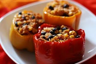 Vegetarian Stuffed Bell Peppers (Crockpot)