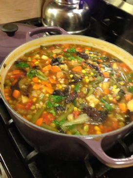 Hearty French Vegetable Barley Soup (Vegan)