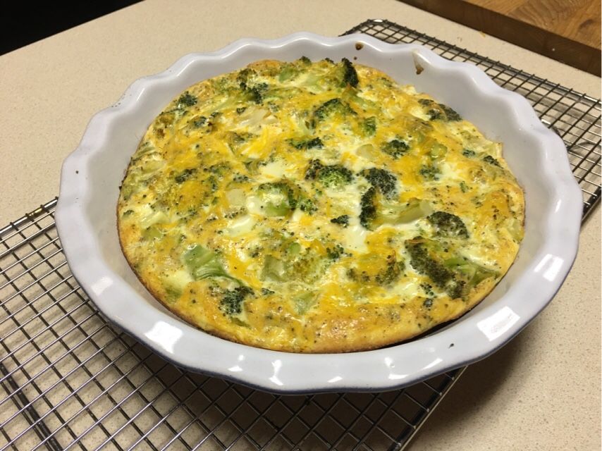 Crustless Broccoli and Cheese Quiche