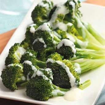 Broccoli with Two-Cheese Sauce