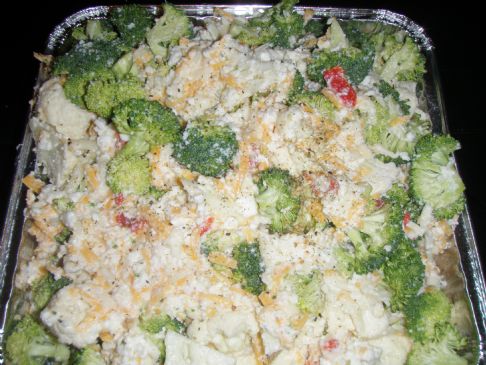 Broccoli/Cauliflower Cheese Bake